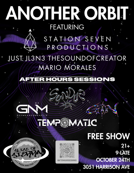 Another Orbit at Slice Of Sierra — October 24 flyer
